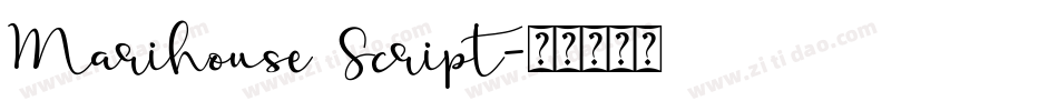 Marihouse Script字体转换